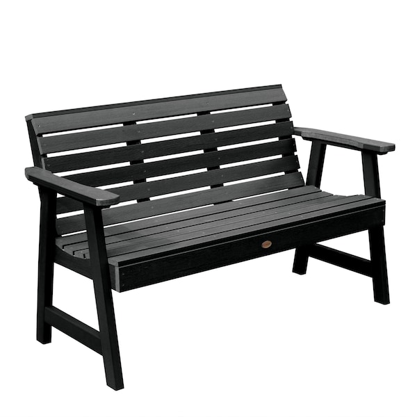 Highwood Usa 5ft Weatherly Garden Bench Outdoor Furniture for Patio, Backyard, Garden AD-BENW3-BKE - main